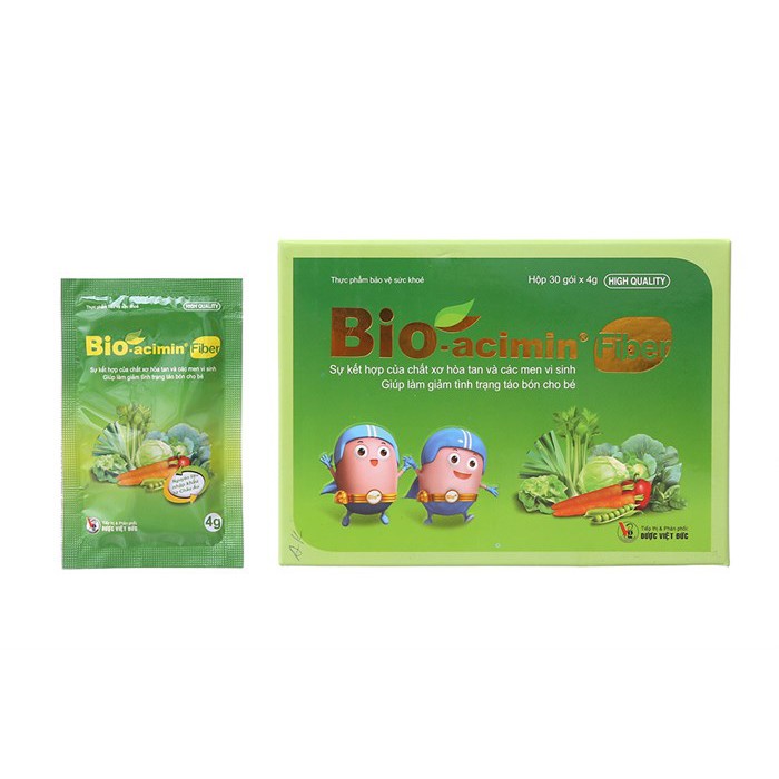 Men vi sinh Bio-acimin Fiber, giảm táo bón bổ sung chất xơ cho bé hệ tiêu hóa khỏe mạnh -[CHÍNH HÃNG] -[Chính Hãng]