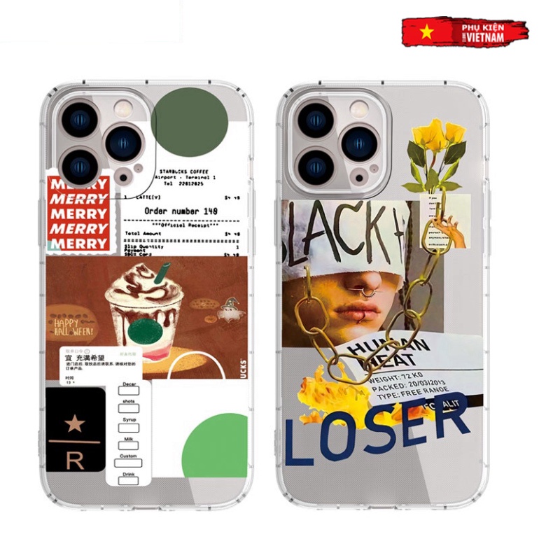 Ốp lưng iphone 6, 6s plus, 7 8 Plus, X, XS, XR, XSMAX, 11, 12, 13 PROMAX TRONG SUỐT TRỪU TƯỢNG 401 PKVN