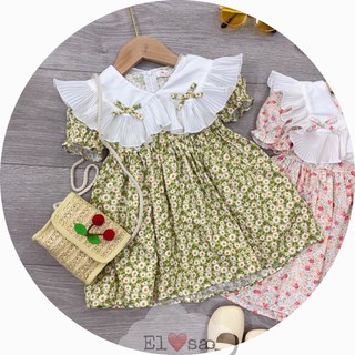 Váy cổ bèo nơ