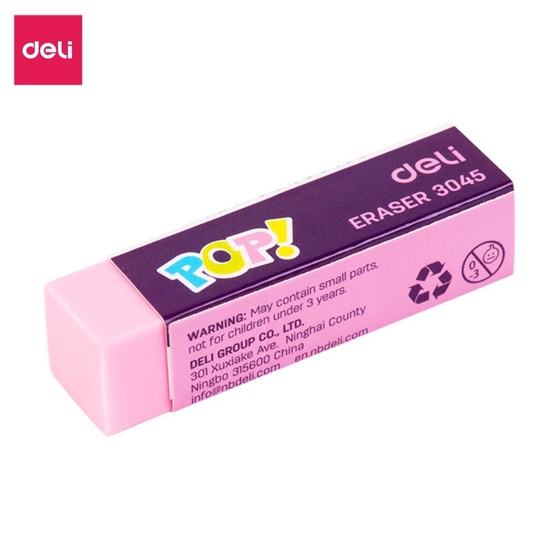 Tẩy bút chì tẩy dài 4B Deli 3045 Binkids gôm tẩy các màu dành cho bé tẩy sạch bút chì TB15