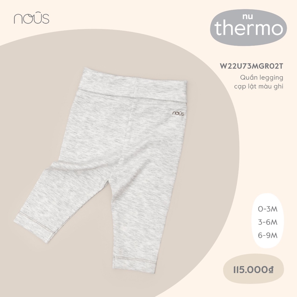 [0-24M] Quần legging Nous dành cho bé trai bé gái 0-2Y
