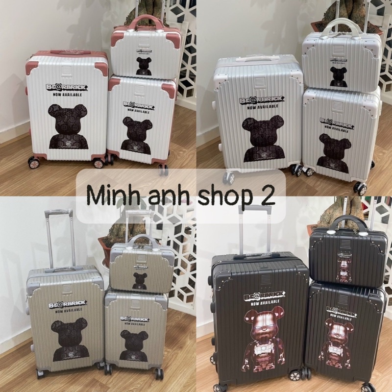 VALI NHỰA DẺO CAO CẤP GẤU BEARBRICK CỰC XỊN XÒ