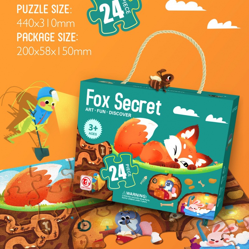 Tranh ghép hình cho bé, tranh ghép thông minh Puzzle cao cấp, kích thước siêu to, 24pc 48pc 60pc