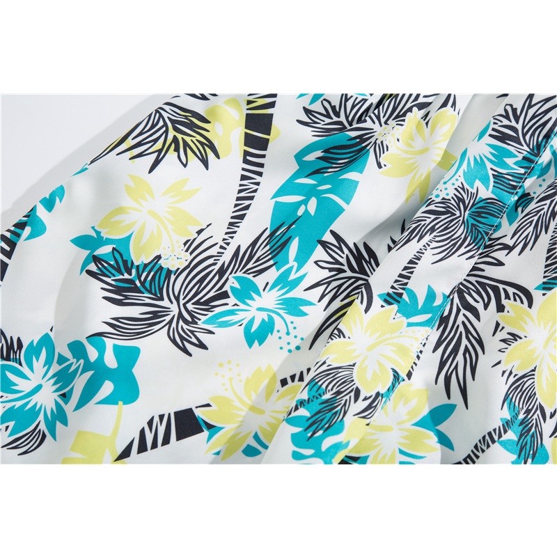 Quần Short Dây Rút In Họa Tiết Cây Dừa Hoạt Hình Phong Cách Hawaii Thời Trang Mùa Hè Chất Lượng Cao Thoáng Khí Phong Cách Hàn Quốc Cho Nam