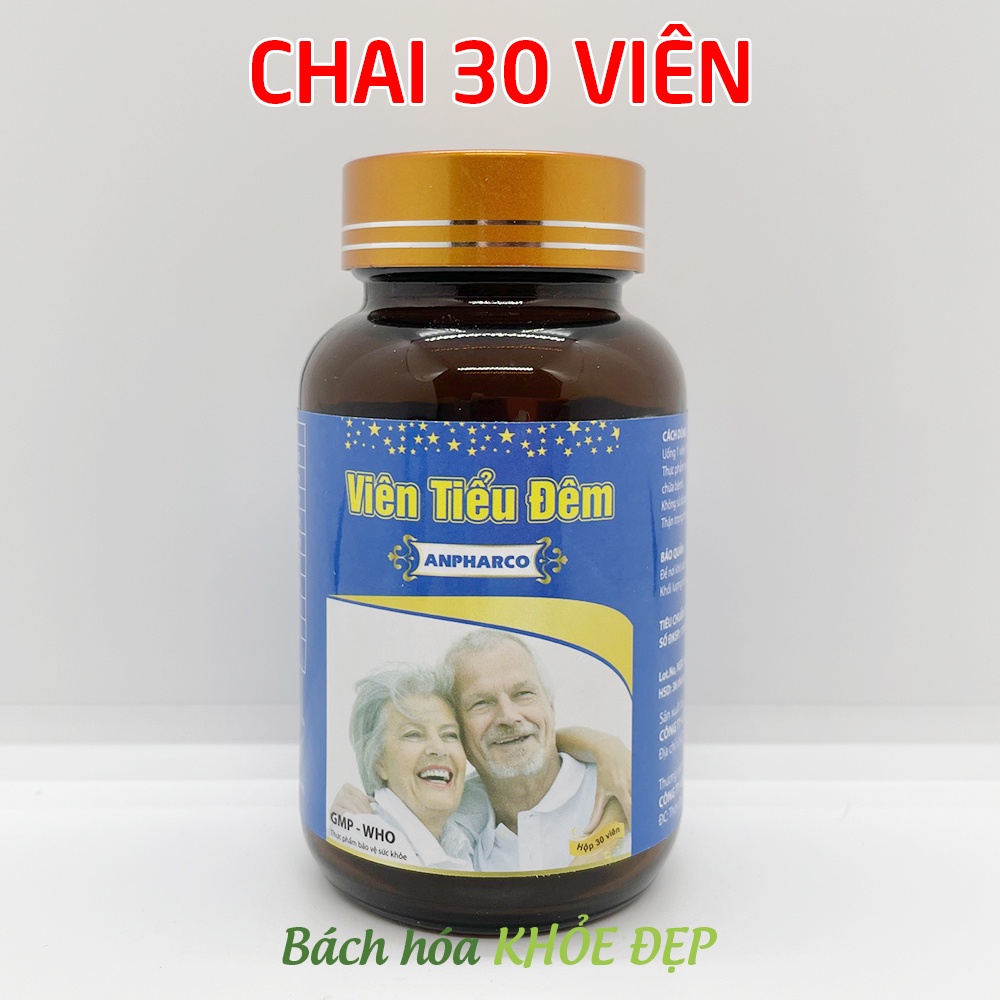 Viên uống bổ thận giảm tiểu đêm, tiểu buốt, tiểu nhiều lần do thận yếu - 30 viên [Viên Tiểu Đêm Xanh]