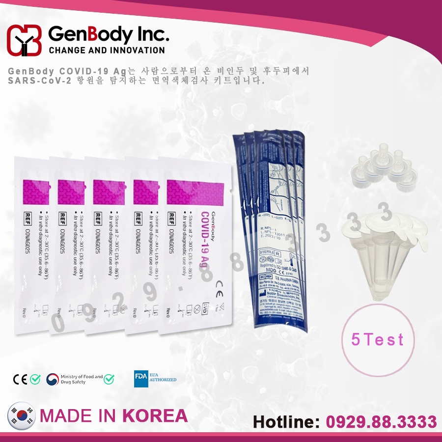 Kit Test GenBody COVID-19 Ag Hàn Quốc