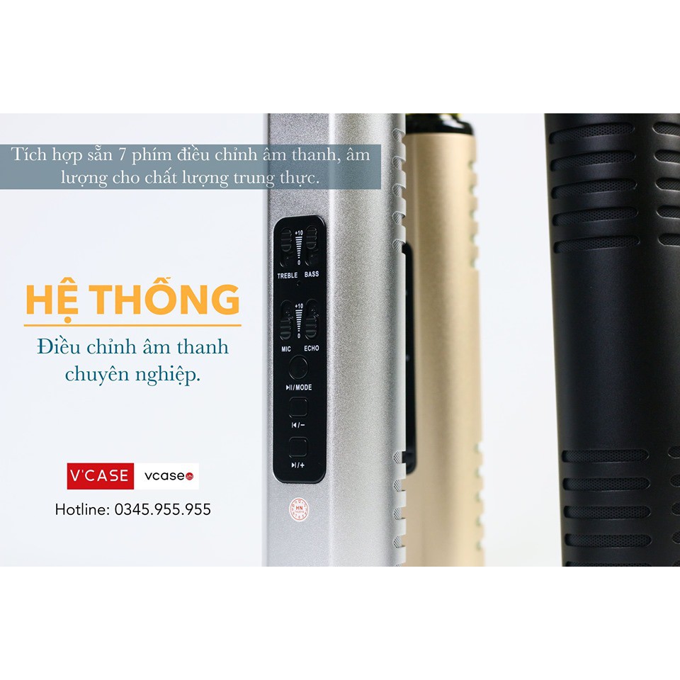 Mic Hát Karaoke Bluetooth K6 Hàng Chất - Hay Nhất 2020