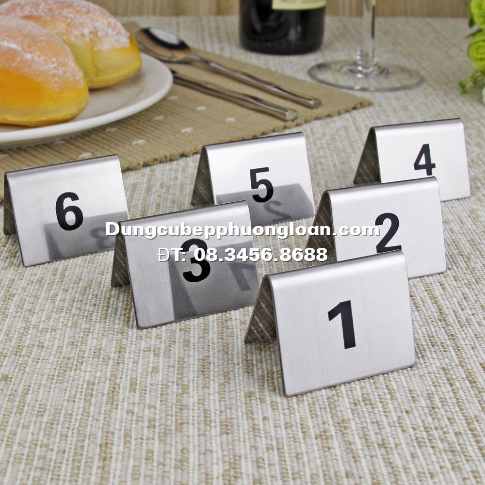 Biển số bàn, đặt bàn, cấm hút thuốc, menu bằng Inox, hợp kim nhôm thích hợp cho nhà hàng, quán cà phê