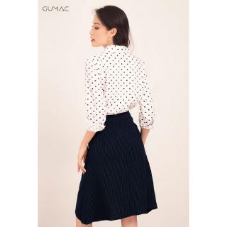 Chân váy xòe sọc VA559 GUMAC