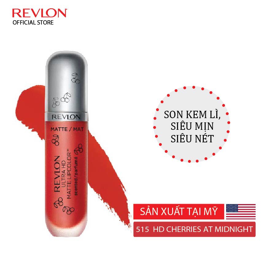 [Vào giỏ hàng để nhận quà] Son kem dạng lì Revlon Ultra HD Matte Lipcolor 5.9ml 5.9ml