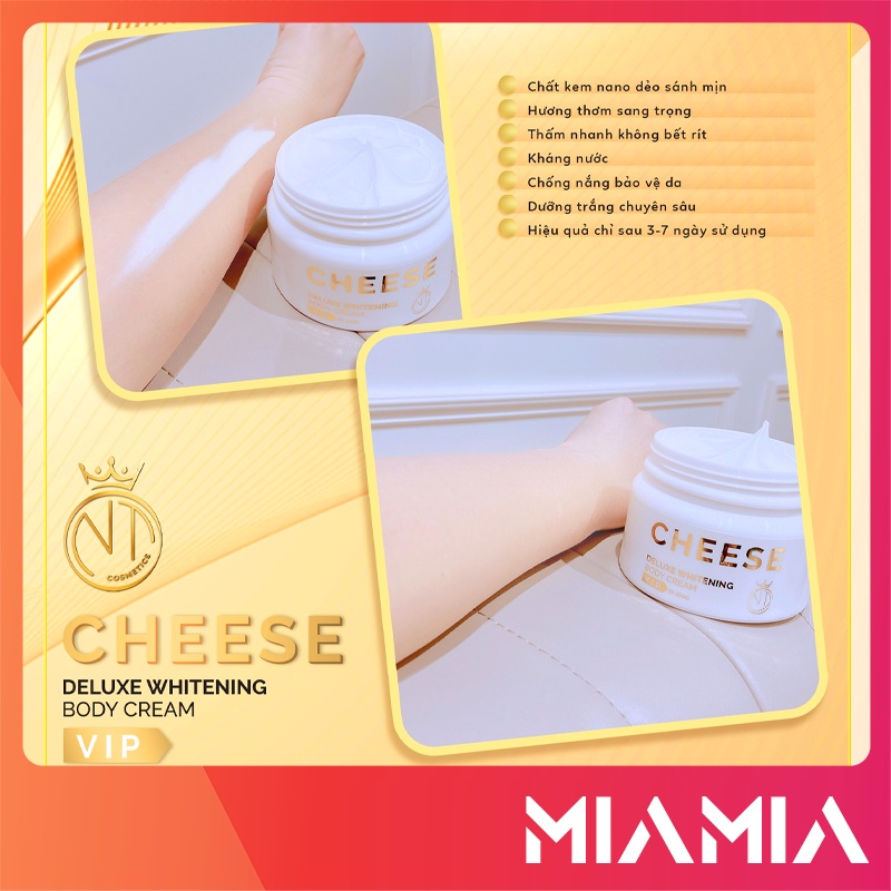 Kem Body Phô Mai Cheese Deluxe Whitening Chính Hãng Ngọc Tú Cosmetics - 8936206760016