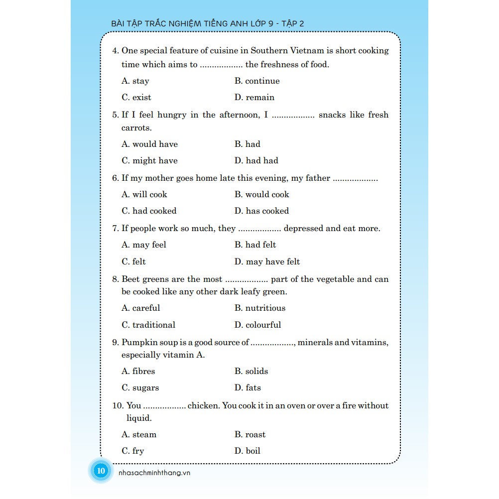 Sách - Bài tập trắc nghiệm tiếng Anh lớp 9 tập 2 - Có đáp án Tặng Bookmark