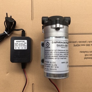 Bơm tăng áp 24v Grand Forest GFP 50 + nguồn 24v - Hút đẩy siêu khỏe - dùng cho máy lọc nước RO và dàn phun sương