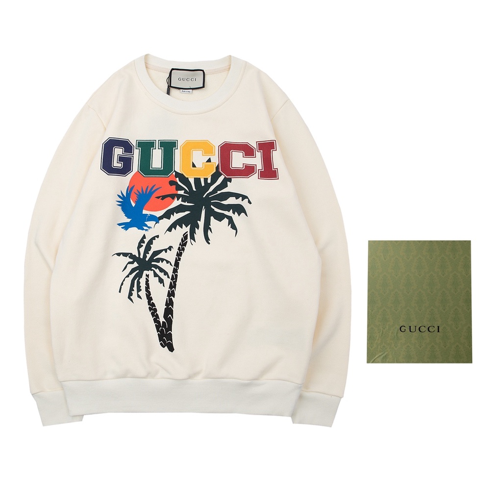 Áo Thun cotton Cổ Tròn In Chữ Phong Cách Hawaii Thời Trang Thu Đông Mới 26101Q Dành Cho Nam Nữ