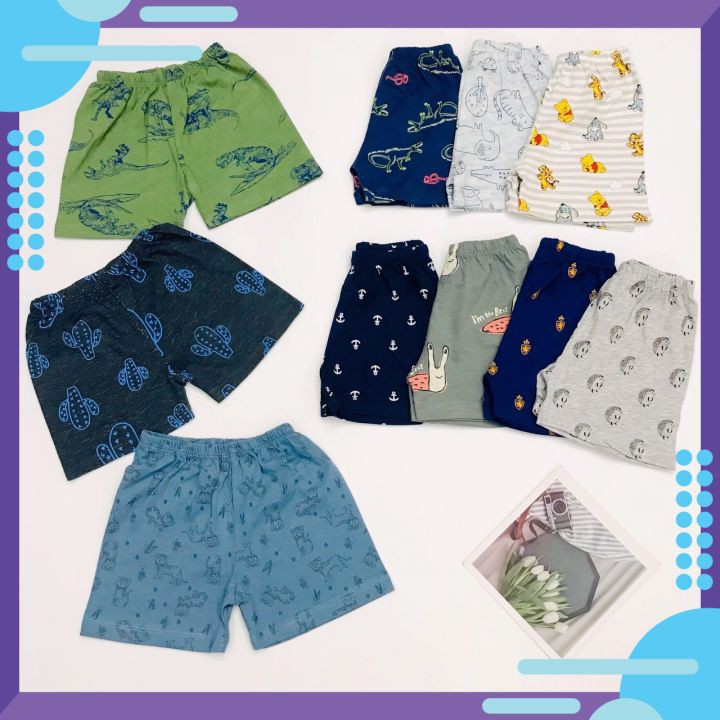 Quần đùi bé trai SUNKIDS1, quần đùi cho bé chất cotton mềm mát, size 1-7 tuổi nhiều màu