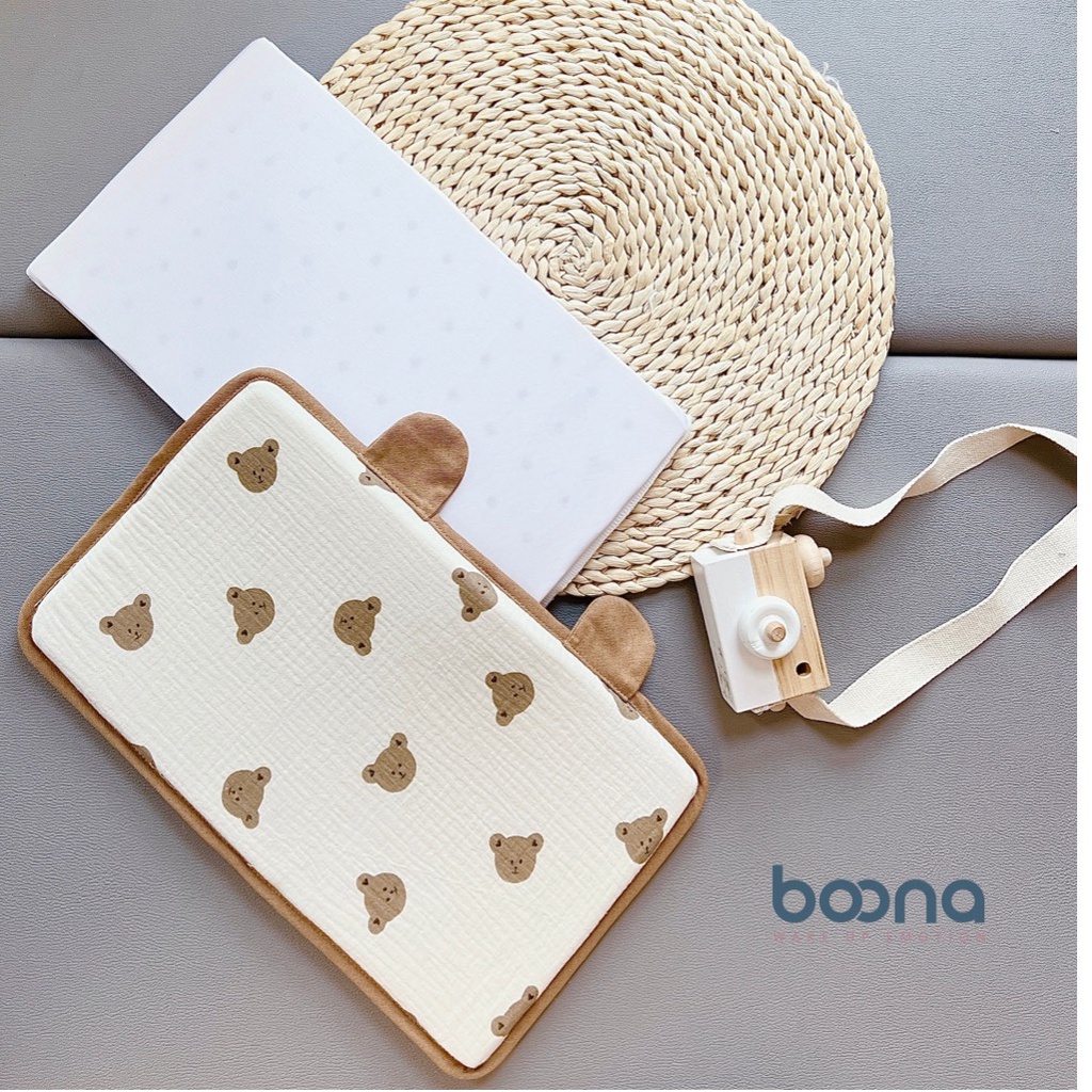 Gối Cao Su Non Boona chống ngạt thoáng khí an toàn cho bé sơ sinh