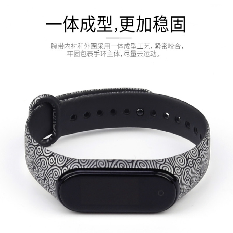 Dây đeo tay thay thế phối màu cá tính cho xiaomi mi band 4 millet 3