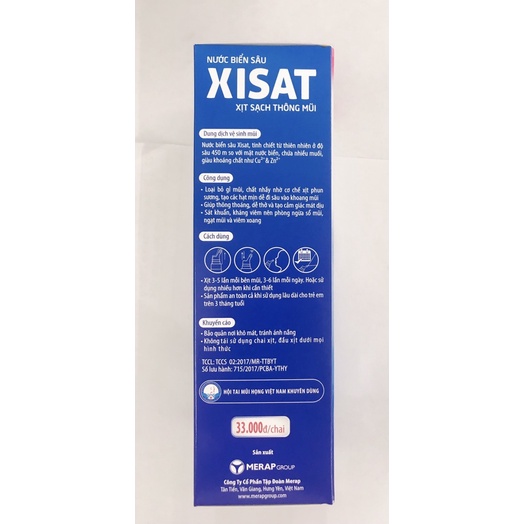 XISAT TRẺ EM -Xịt nước muối biển sâu