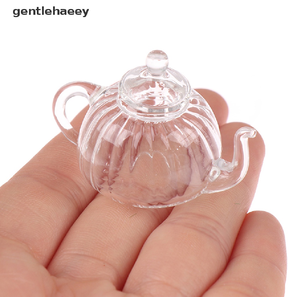 Ấm Trà Kính Mini Tỉ Lệ 1 / 12 Trang Trí Nhà Búp Bê