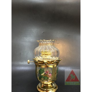 Đèn Dầu Sen Thủy Tinh - LHT 088