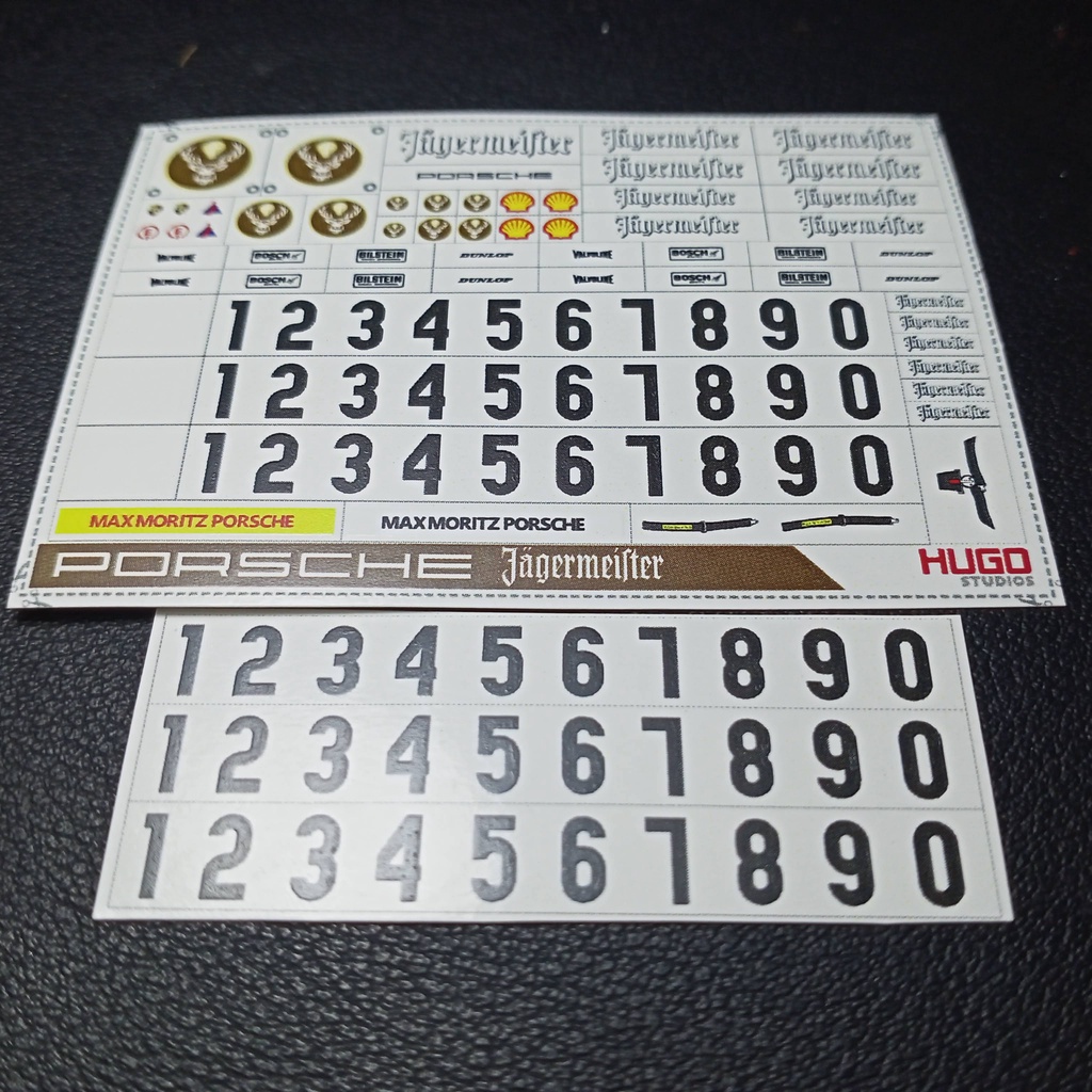 Hugo Studios Decal trượt nước Jagermeister tỉ lệ 1/64 chưa phủ clear