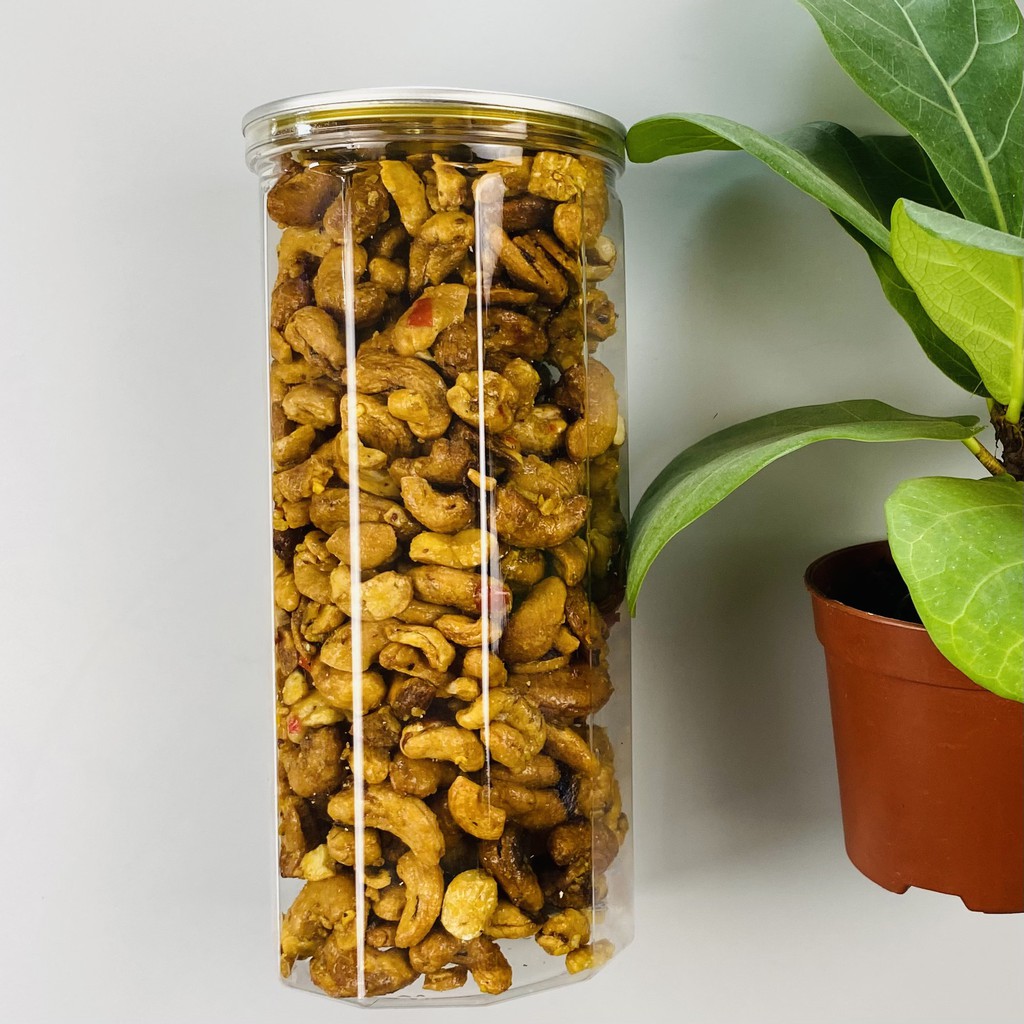 [Mã 77FMCGSALE1 giảm 10% đơn 250K] Hạt Điều Tỏi Ớt Lon PET 500 Gram