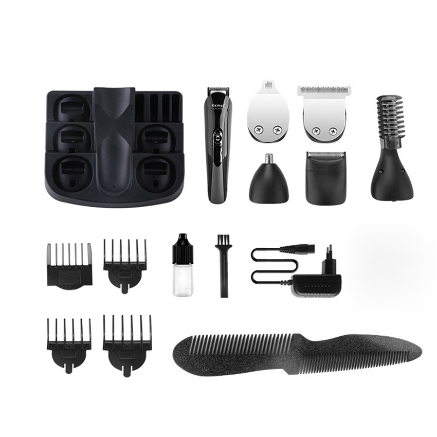 Bộ Tông Đơ Cắt Tóc Đa Năng Kemei KM-600 Cao Cấp 11 In 1