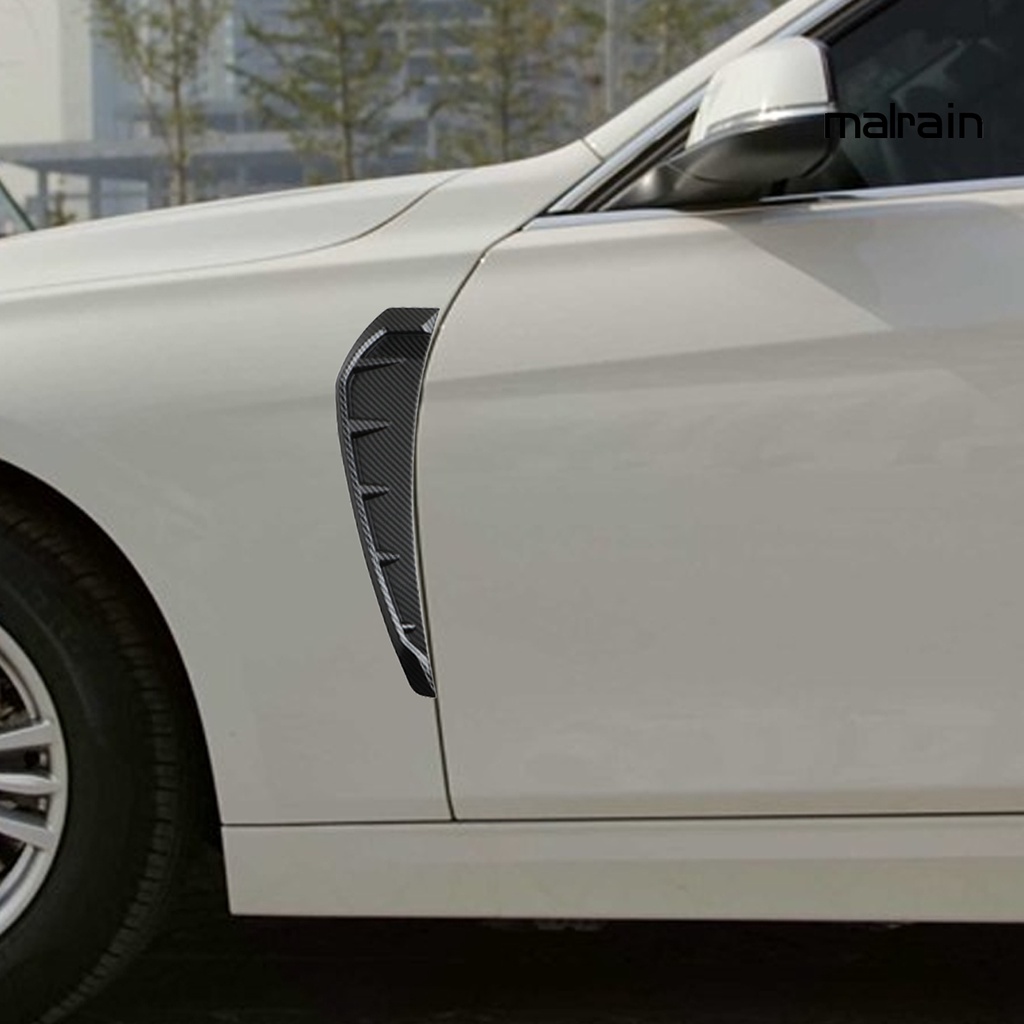 FENDER Set 2 Tấm TPU Gắn Viền Cửa Gió Xe Hơi Tự Dính Thông Dụng