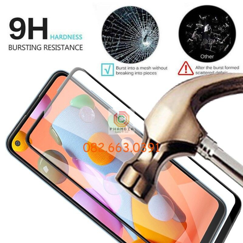 Kính cường lực Samsung A21S full màn hình chất đẹp