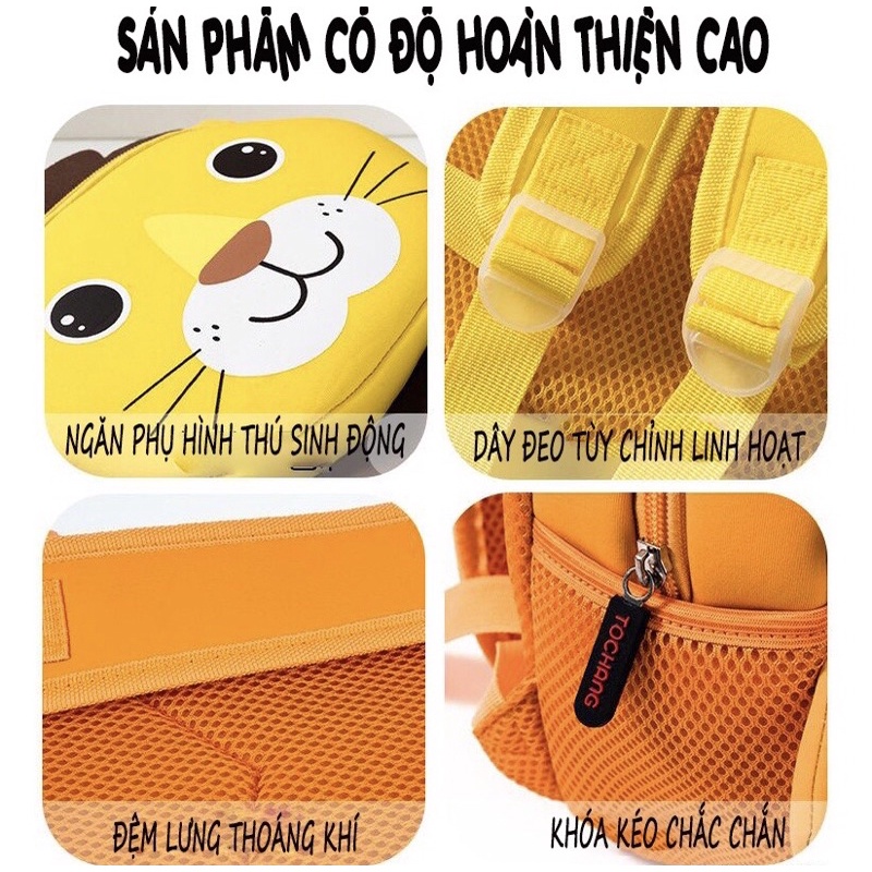 Balo TOCHANG chính hãng hình động vật 3D đáng yêu cho bé