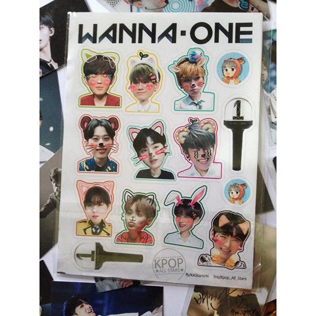 Set 5 tờ Sticker cắt bo viền theo hình (cắt sẵn)