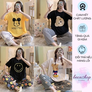 Đồ Bộ Pijama - Bộ ngủ hoạ tiết Cao cấp [FREE SHIP] [Ảnh thật+Video]