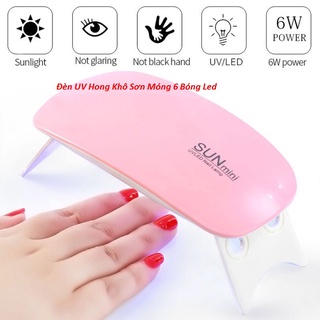 Máy Sấy Khô Sơn Móng Tay,Resin UV Đèn Led Uv 6 Bóng Hong Khô Gel
