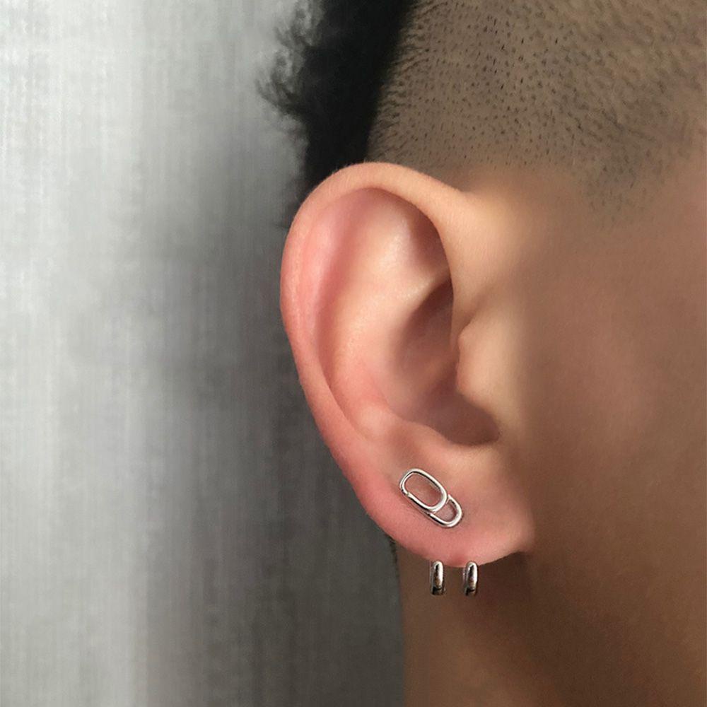 Bông Tai Hình Chữ U Phong Cách Punk Vintage Thời Trang