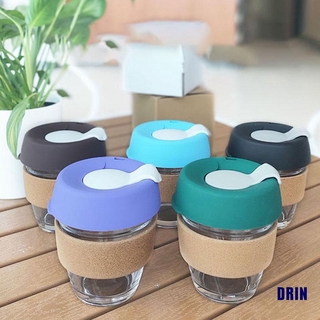 Cốc thủy tinh có nút bần dung tích 340ml 12oz