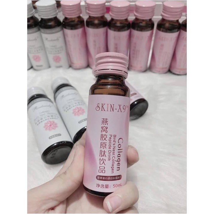 Collagen Skin – X9 dưỡng chất yến tươi hộp 8 chai Chính Hãng