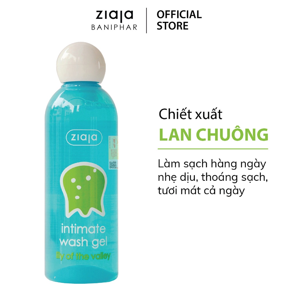 Dung Dịch Vệ Sinh Phụ Nữ Intimate Hoa Lan Chuông ZIAJA BANIPHAR Mùi Thơm Dịu Nhẹ Giúp Làm Sạch, Khử Mùi Hôi 200ml