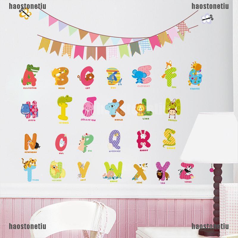 Sticker Dán Tường Họa Tiết Động Vật Hoạt Hình Dễ Thương Bắt Mắt