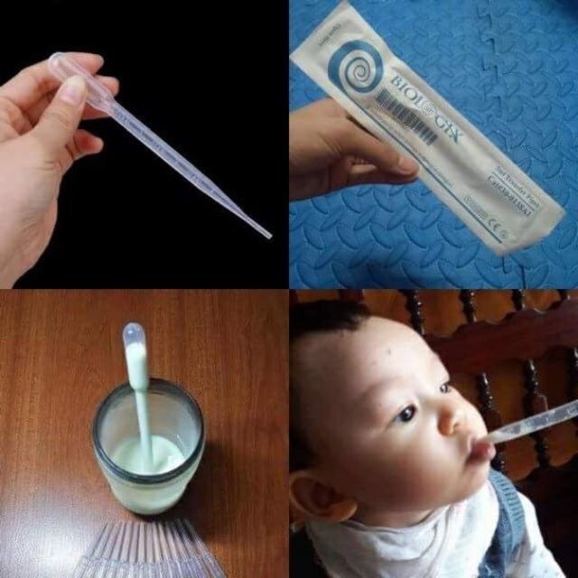100 Ống Bón Sữa, Bón Thuốc Pipet 3ml Đã Tiệt Trùng