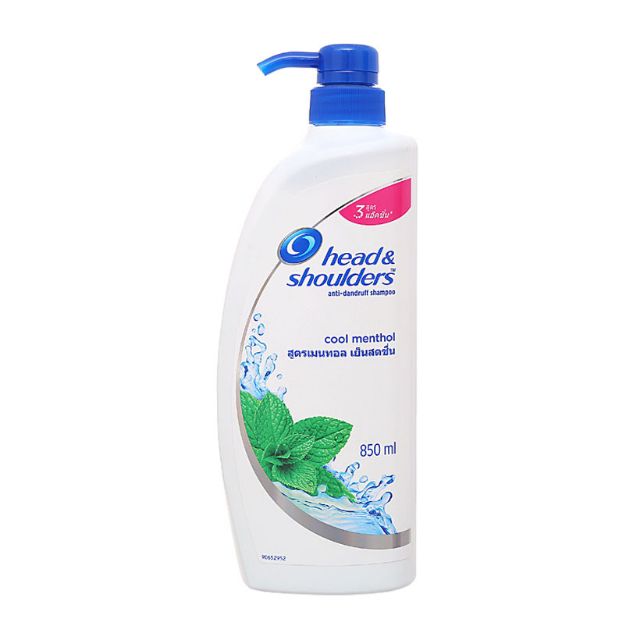 Dầu gội bạc hà Head &amp; Shoulders 850ml Thái Lan