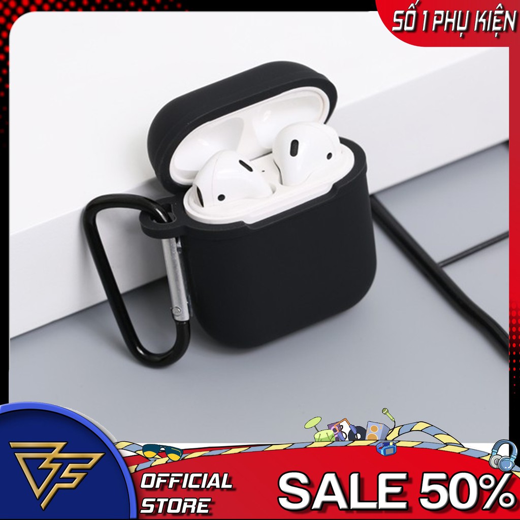 Vỏ bảo vệ bao đựng tai nghe - case Tai Nghe - case airpods 1, 2 chống va đập - Chất liệu Cao Su chống sốc