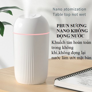 Máy phun sương tạo độ ẩm mini dung tích 420 ml khuếch tán rộng, không gây tiếng ồn