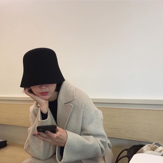 190958 Mũ bucket chụp - mũ vải nữ mũ ulzzang chất kaki mềm, dày dặn