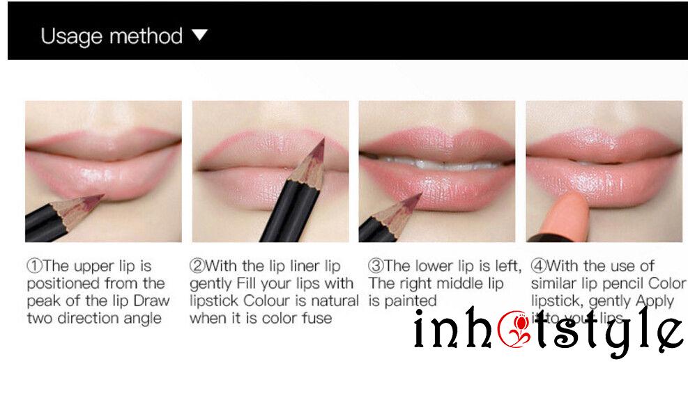 (Hàng Mới Về) Set 12 Chì Kẻ Viền Môi Lì Màu Không Thấm Nước Lâu Trôi | BigBuy360 - bigbuy360.vn