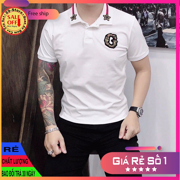 Áo Thun Nam Tay Ngắn Có Cổ Cao Cấp Thích Hợp Moi Lứa Tuổi Cam Kết Về Chất Lượng 🌟GIÁ RẺ NHẤT🌟
