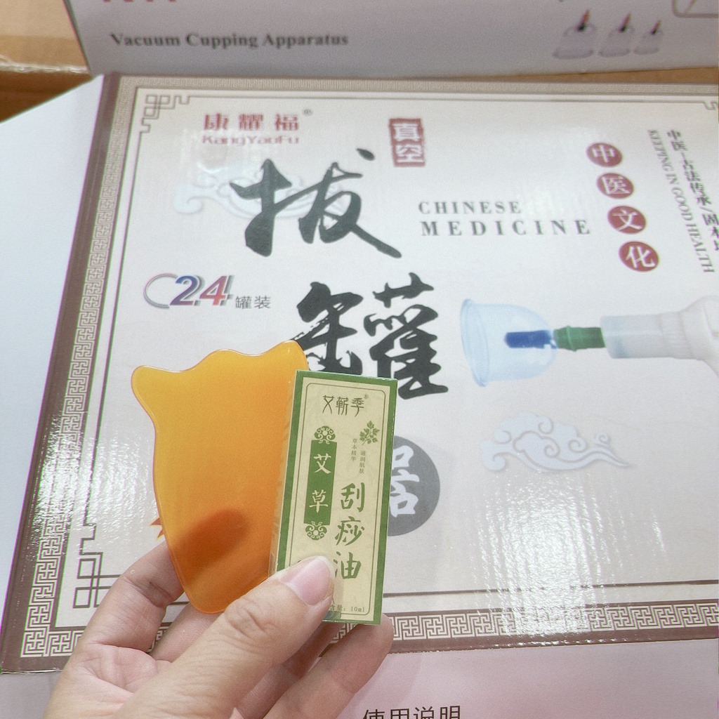 Bộ Giác Hơi Không Dùng Lửa 24 Cốc | Bộ Giác Hơi Chân Không 24 Ly Cho Spa và Cá Nhân