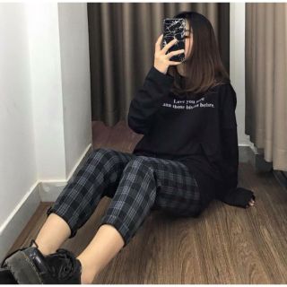 Plaid pants unisex