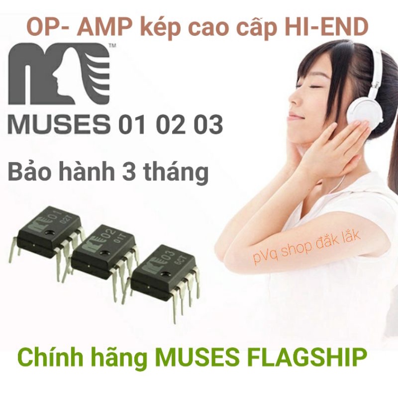 Bộ tiền khuếch đại âm thanh OP-AMP MUSES 01 MUSES 02 MUSES 03 muses01 muses02 muses03
