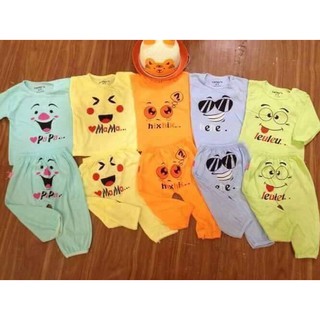 Set 5 Bộ thu đông cotton mềm cho bé 4-14kg