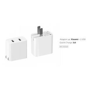 Củ sạc nhanh 2 cổng 36w xiaomi | BH 7 ngày